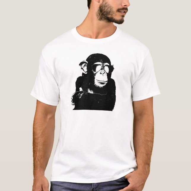 Camiseta Monkey.gif obscuro (Frente)