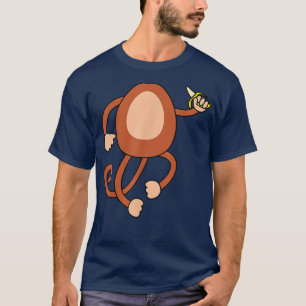 Camiseta Monkey Holding Banana Costume Funny Easy Halloween
