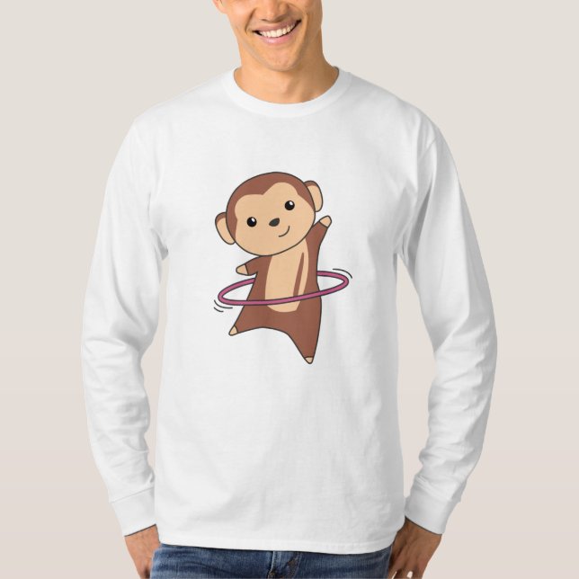 Camiseta Monkey Hullern Funny Dancing Sport Huller Tires (Frente)