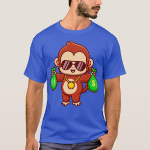 Camiseta Monkey legal com Cartografia Money Bag