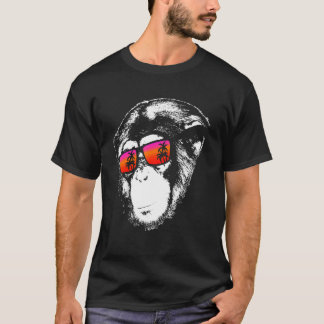 Camiseta Monkey Monkey Vacation Sunglasses  Idea Music Monk