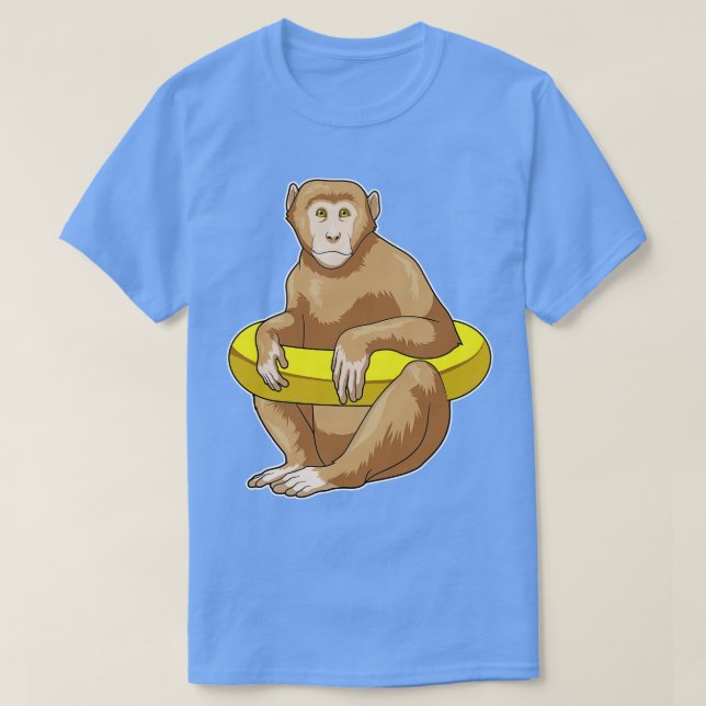 Camiseta Monkey Natation Lifebuooy (Frente do Design)