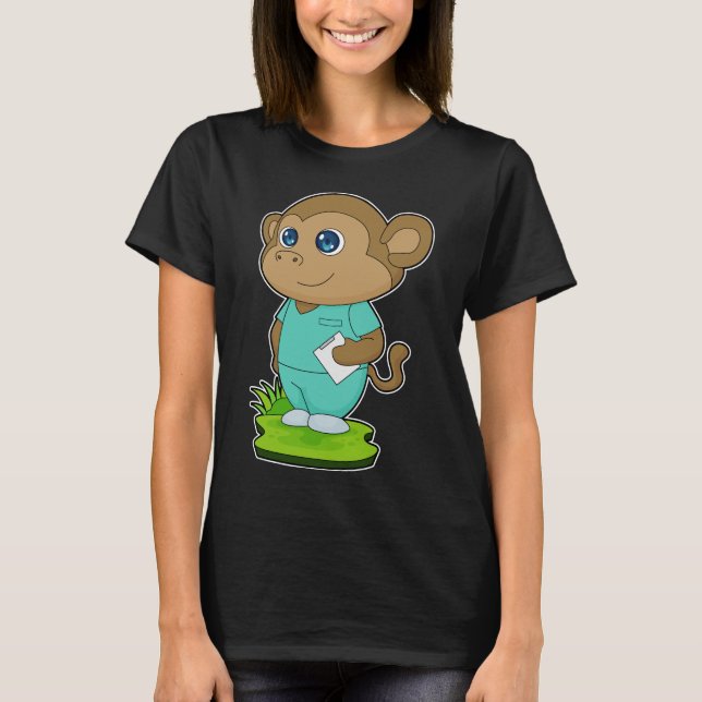 Camiseta Monkey Nurse Note (Frente)