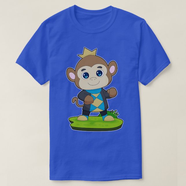 Camiseta Monkey Prince Crown (Frente do Design)