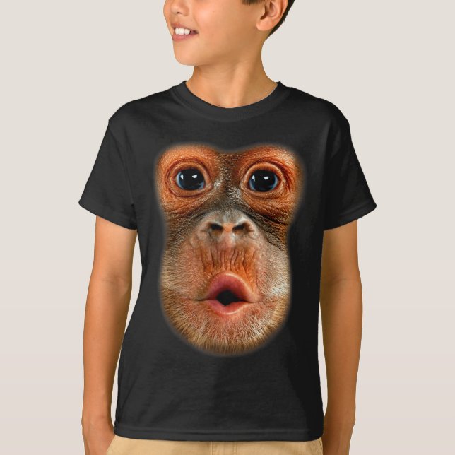 Camiseta Monkey Stomach Funny Meme Cool Viral Video  (Frente)