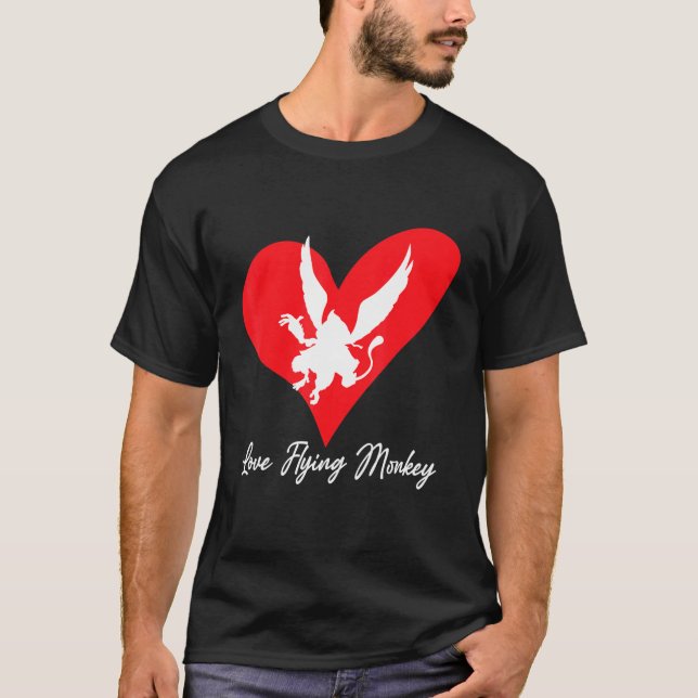 Camiseta Monkey Tees For Men Angry Monkey Flying Monkeys 2 (Frente)