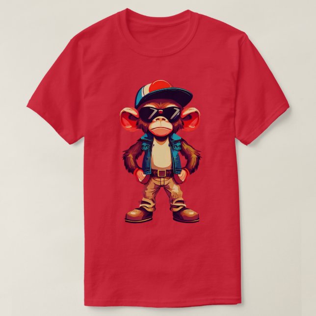Camiseta Monkey Trucker (Frente do Design)