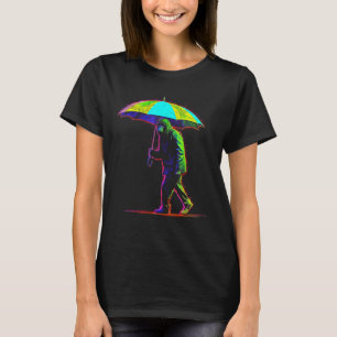 Camiseta Monkey Umbrella Colorful Creative Zoo Monge