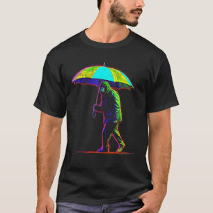 Camiseta Monkey Umbrella Colorful Creative Zoo Monge