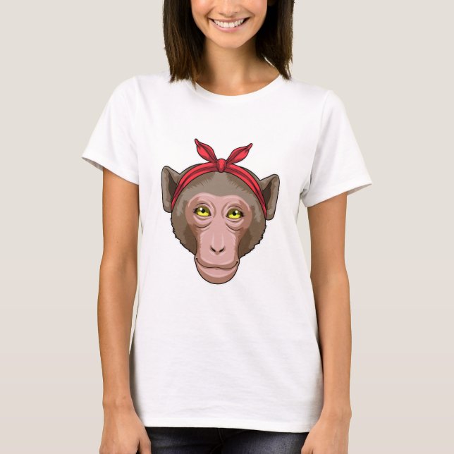 Camiseta Monkey with Bandana (Frente)
