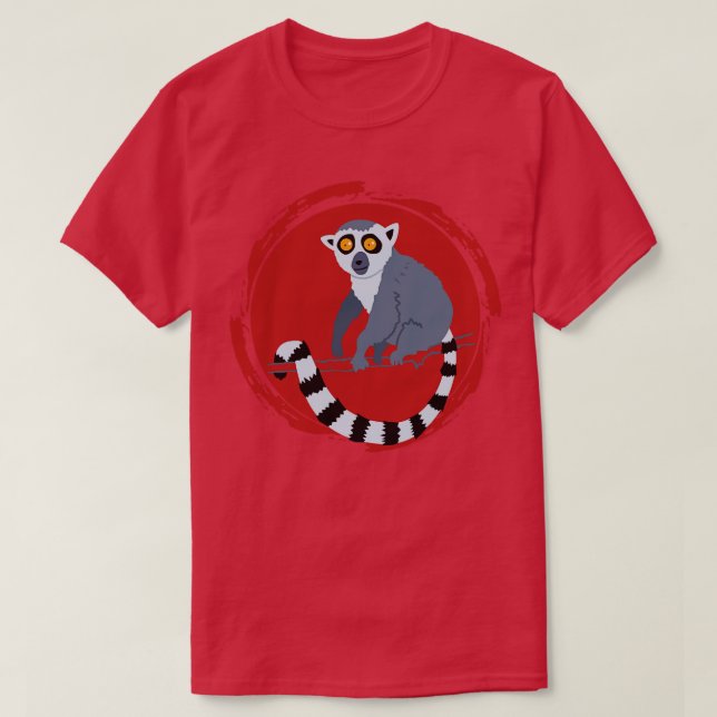 Camiseta Monkey Zoo Keeper Gift Animal Lemur (Frente do Design)