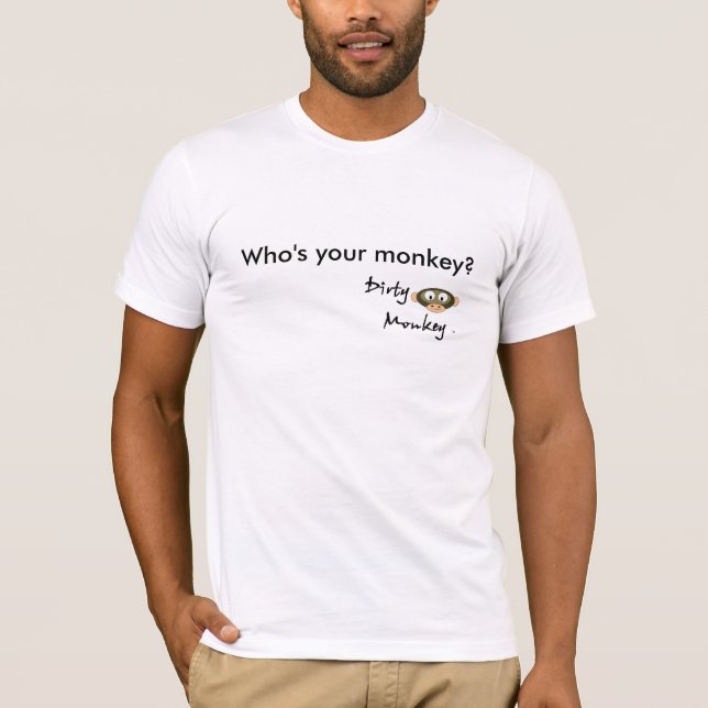 Camiseta MonkeyTM sujo, quem é seu macaco? (Frente)