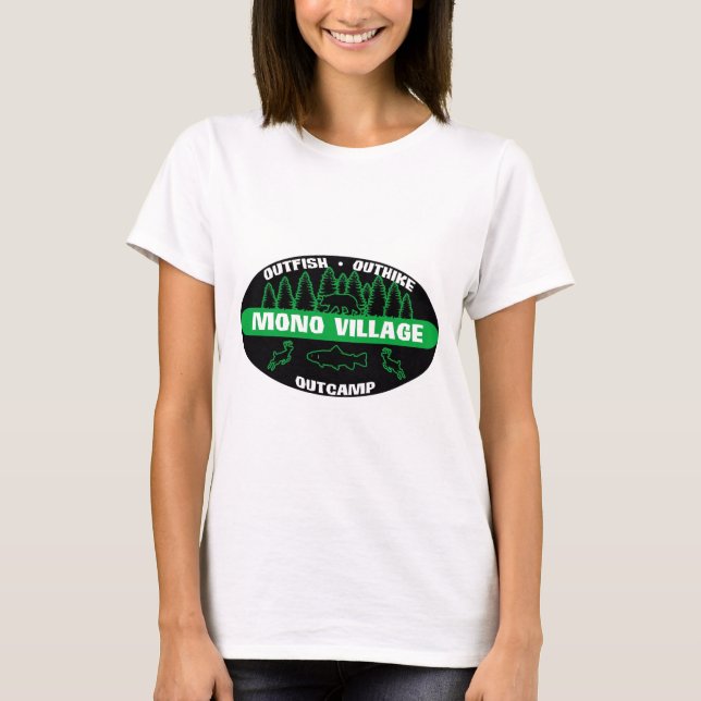 Camiseta Mono verde do "sobrevivente" da vila (Frente)