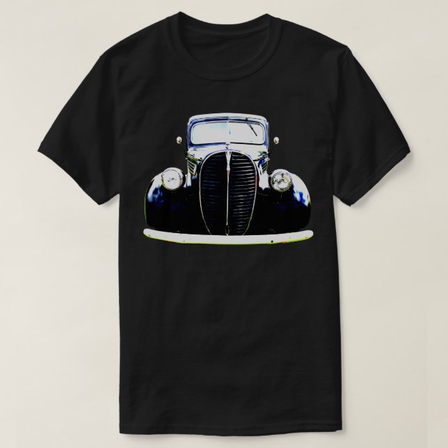 Camiseta monob clássico de picape grille do barril de 1930 (Frente do Design)