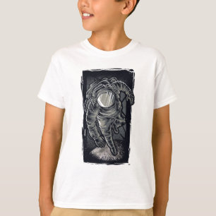 Camiseta Monocromática de Astronauta Explorador Es