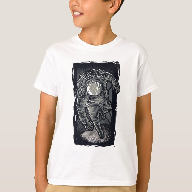 Camiseta Monocromática de Astronauta Explorador Es (Frente)