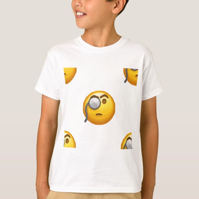 Camiseta monóculo emoji (Frente)