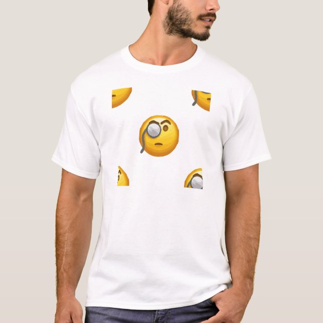Camiseta monóculo emoji (Frente)