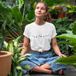 Camiseta Monogram 'my quiet space' Activewear Classic White