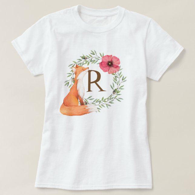 Camiseta MONOGRAM Woodland Fox (Frente do Design)