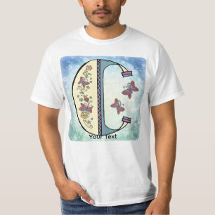 Camiseta Monograma C floral