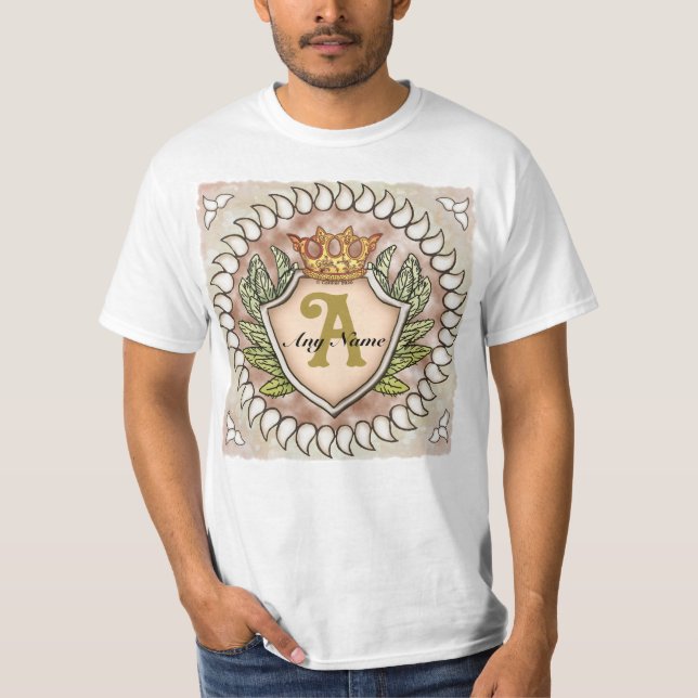 Camiseta monograma Crown Wing (Frente)