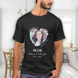 Camiseta Monograma de Foto Memorial Personalizado para Cora