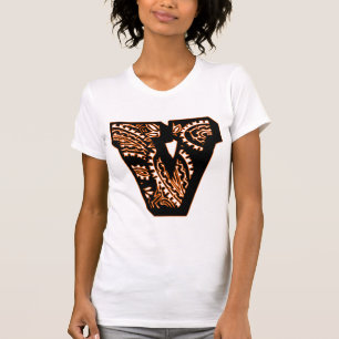Camiseta Monograma de Paisley - V