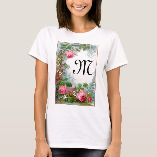Camiseta MONOGRAMA DE rosas E JASMINAS (Frente)