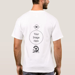 Camiseta Monograma do Escorpião Negro Tribal