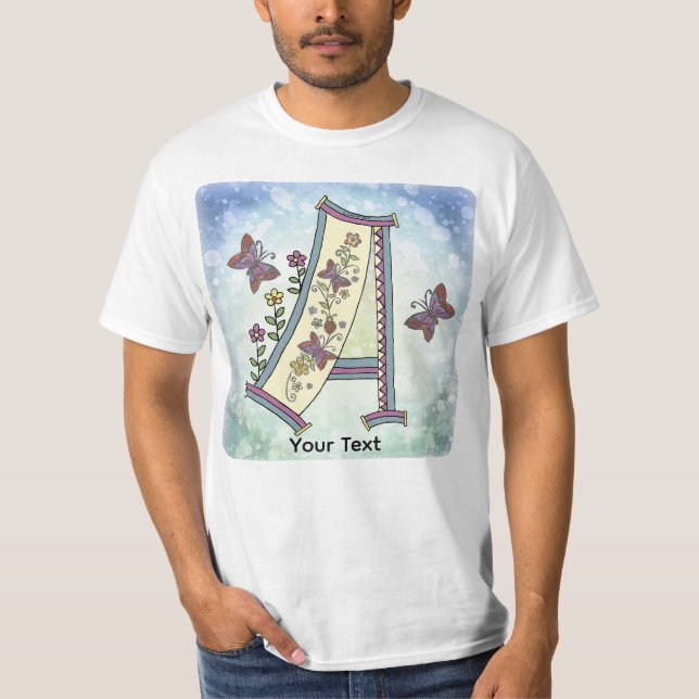 Camiseta Monograma floral (Frente)