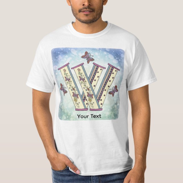 Camiseta Monograma floral W (Frente)