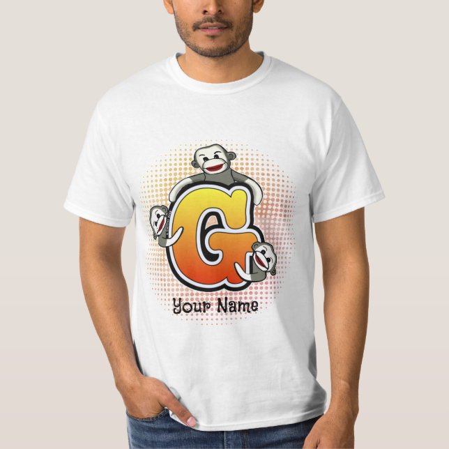 Camiseta Monograma G Sock Monkey T Shirt (Frente)