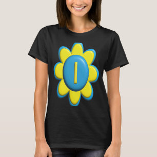 Camiseta Monograma I Flor Colorida