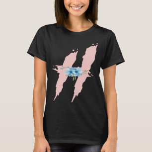 Camiseta Monograma Inicial Bonito Alfabeto Floral Letras H