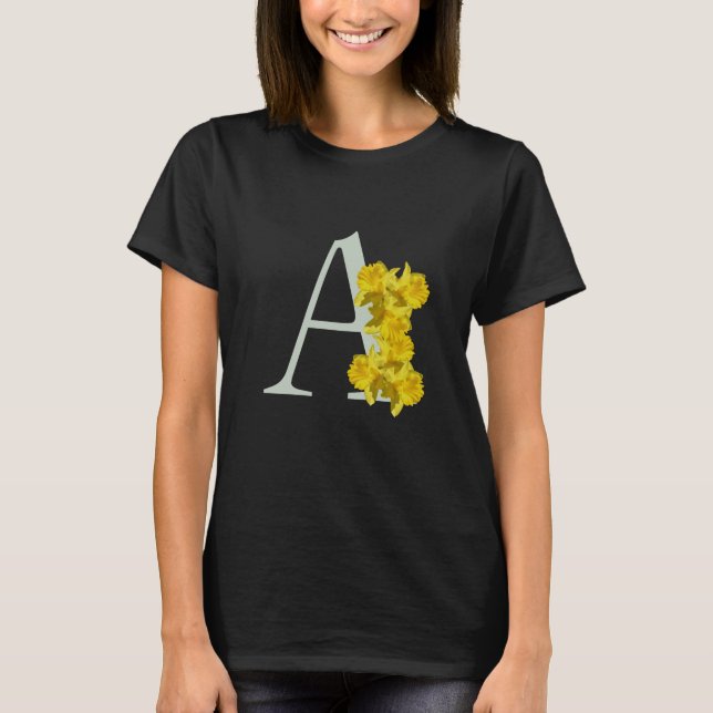 Camiseta Monograma Inicial de Narciso A (Frente)
