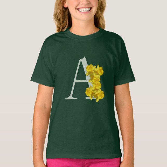 Camiseta Monograma Inicial de Narciso A   (Frente)