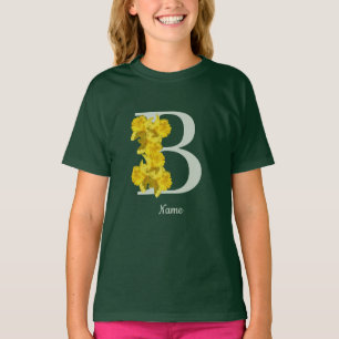 Camiseta Monograma Inicial de Narciso Personalizado B