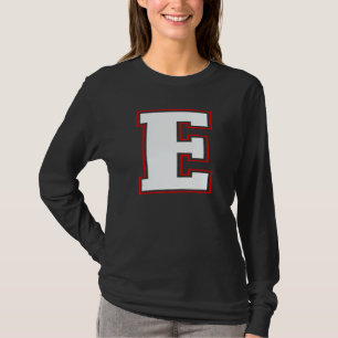 Camiseta Monograma Inicial E Letra E Maiúscula Alfabeto