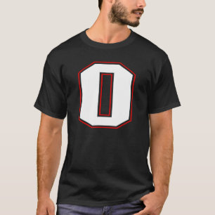 Camiseta Monograma Inicial O Letra O Maiúscula Alfabeto