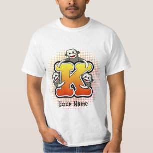 Camiseta Monograma K Sock Monkey T Shirt