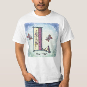 Camiseta Monograma L floral