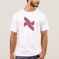 Monograma Letra X Amarelo Azul Vermelho