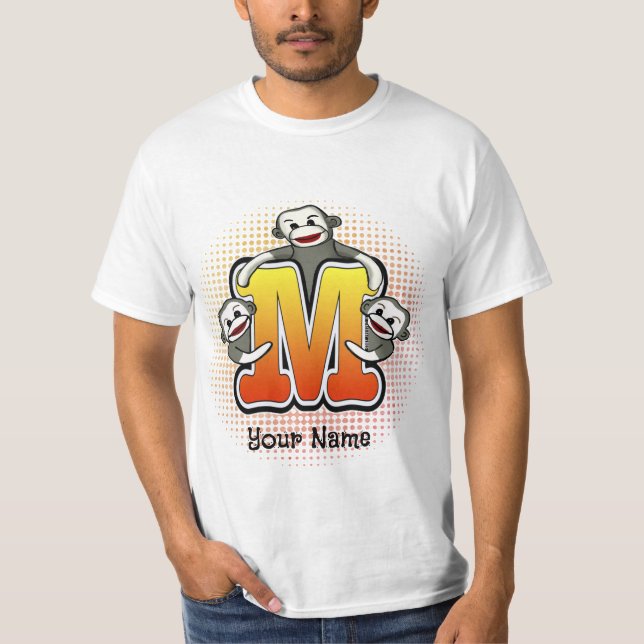 Camiseta Monograma M Sock Monkey T Shirt (Frente)