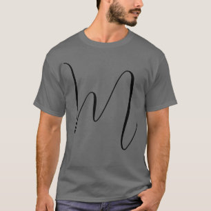 Camiseta Monograma Moderno Simples Minimalista Simples
