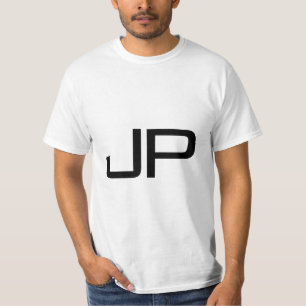Camiseta Monograma Nome Inicial de Adição Ou Texto Mens Mod