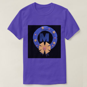 Camiseta Monograma Personalizado Símbolo M Iniciais T-Shirt