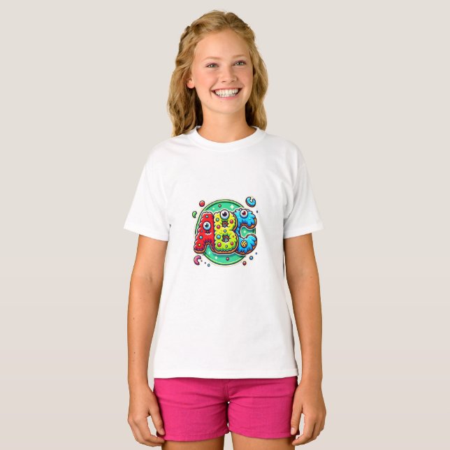 Camiseta Monograma PopFunk ABC Jogado (Frente Completa)
