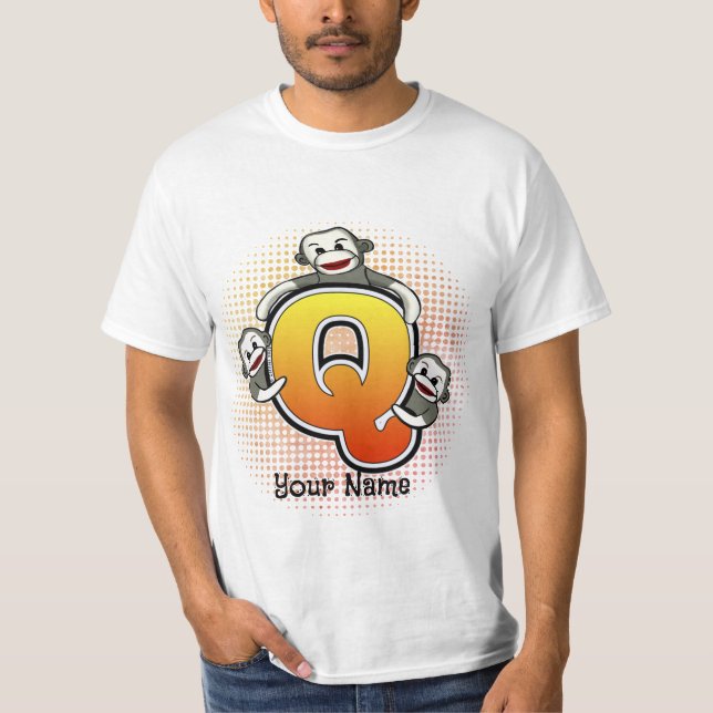 Camiseta Monograma Q Sock Monkey T Shirt (Frente)