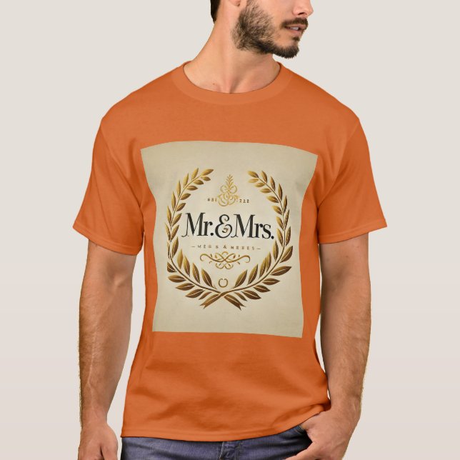 Camiseta Monograma Sr. & Sra. Laurel Mens Tshirt (Frente)